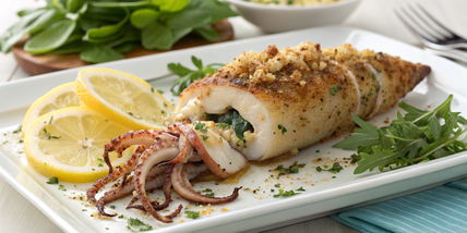 Stuffed Squid with Ricotta