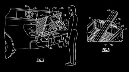 Ford Has Designed A Clever Pickup Bed Extender With A Step