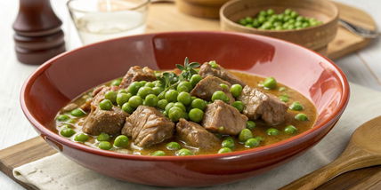 Veal with Peas